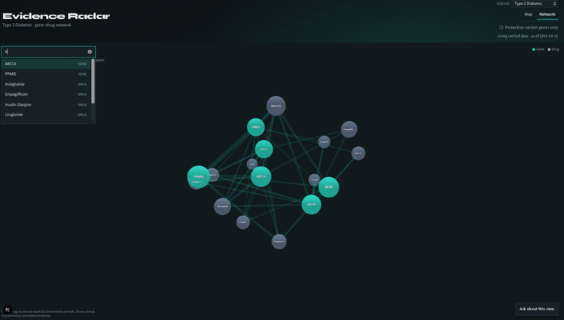 Evidence Radar – screenshot 2
