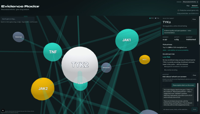 Evidence Radar – screenshot 5