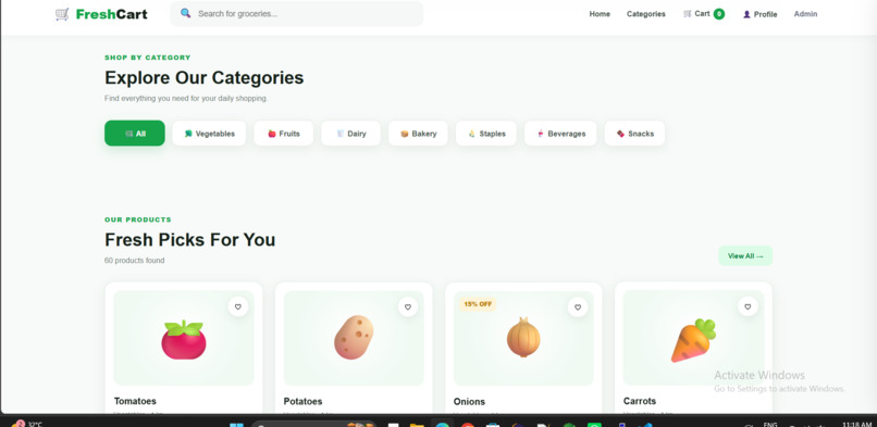 Freshcart-online grocery store – screenshot 2