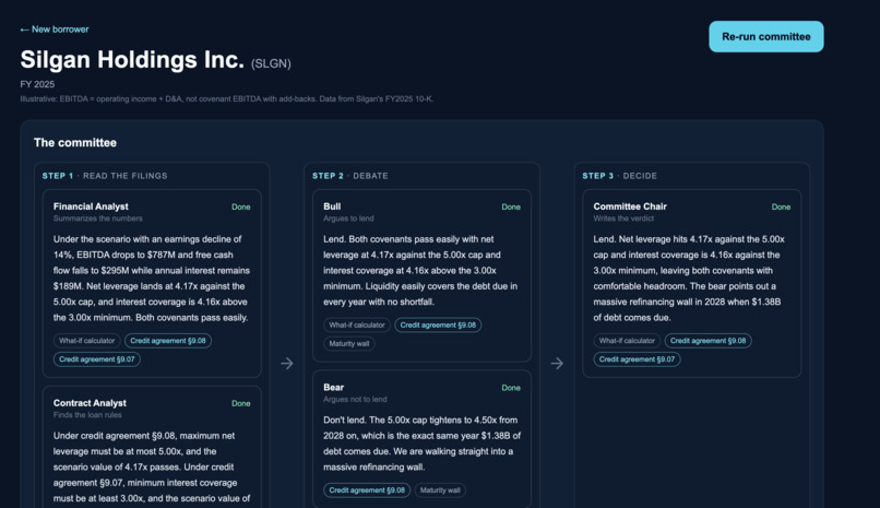 AI Credit Committee – screenshot 1