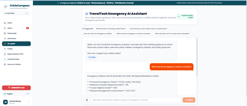 CrisisCompass – screenshot 1