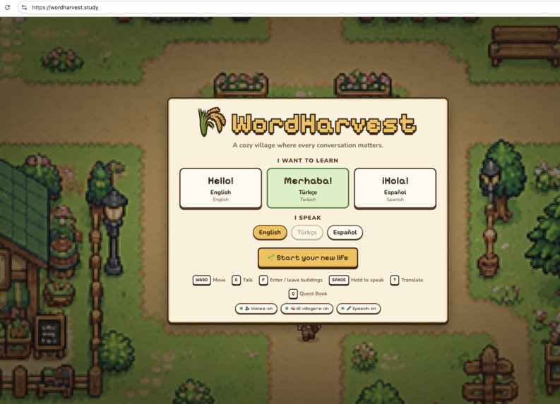 WordHarvest – screenshot 2