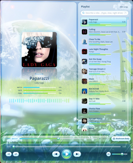 AeroMind Music Player – screenshot 1