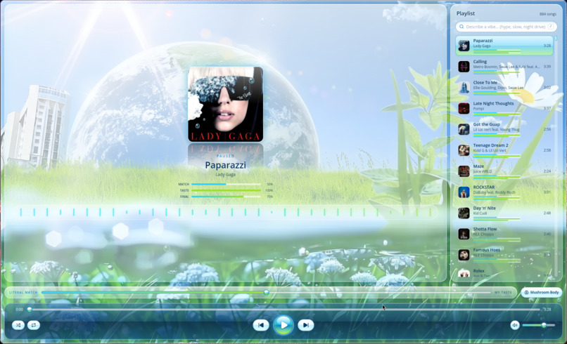AeroMind Music Player – screenshot 2