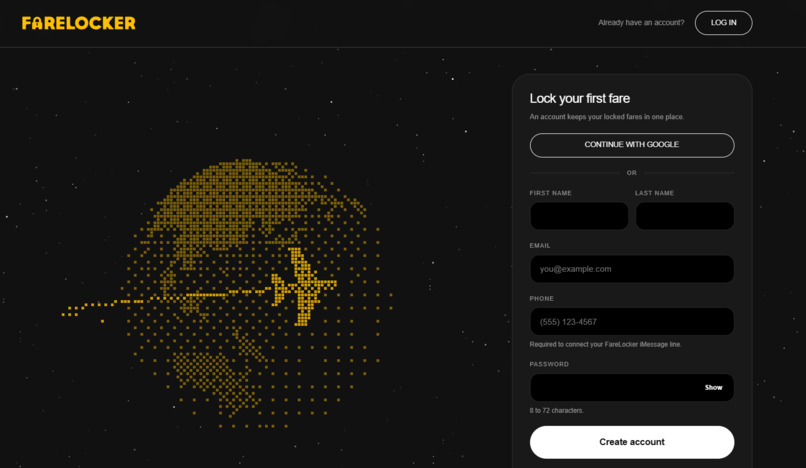 FareLocker – screenshot 2