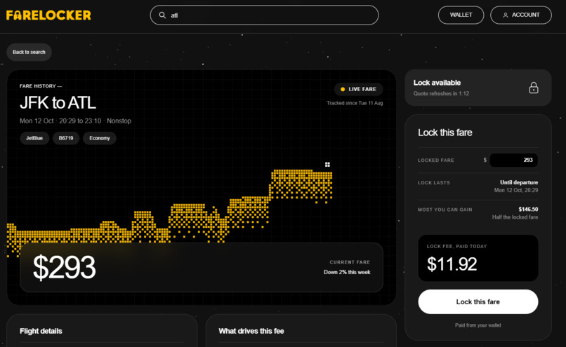FareLocker – screenshot 4