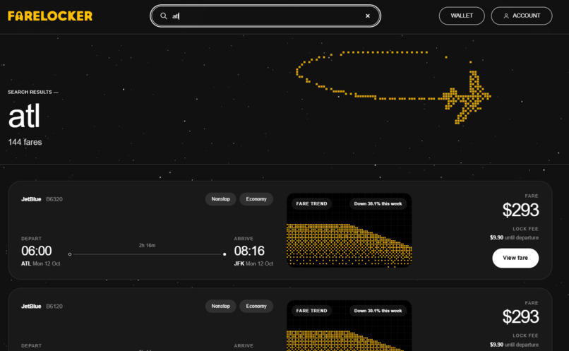 FareLocker – screenshot 3
