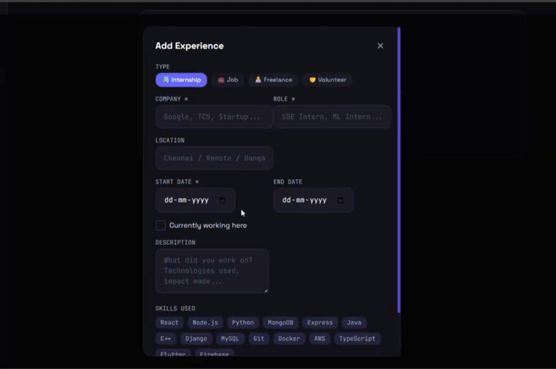 Devfolio – screenshot 8