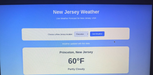New Jersey Weather program – screenshot 3