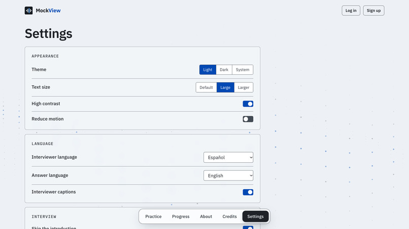 MockView – screenshot 1
