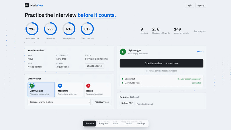 MockView – screenshot 2