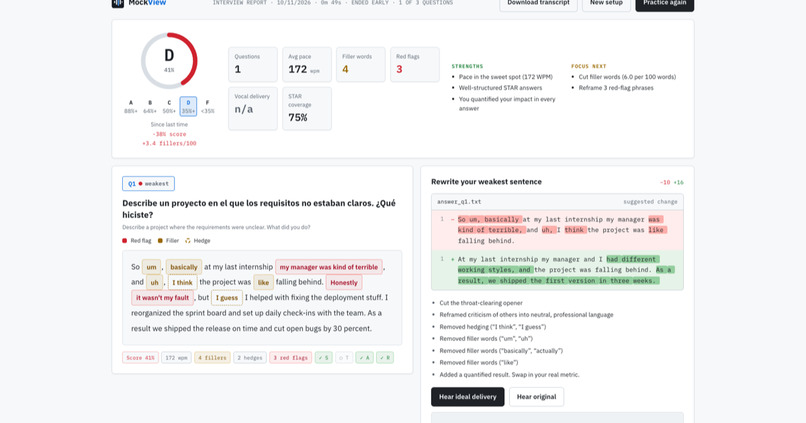 MockView – screenshot 3