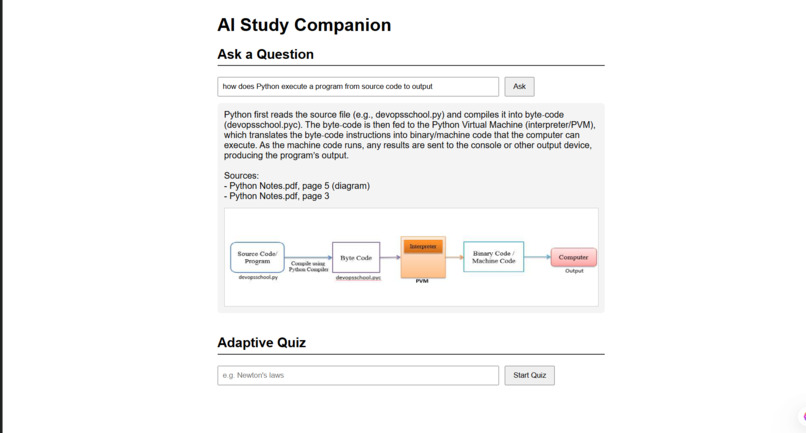 AI Study Companion – screenshot 1