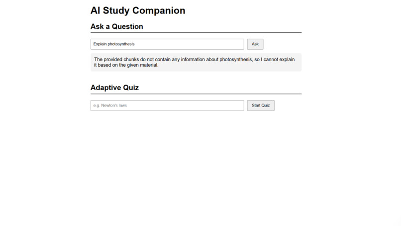 AI Study Companion – screenshot 3