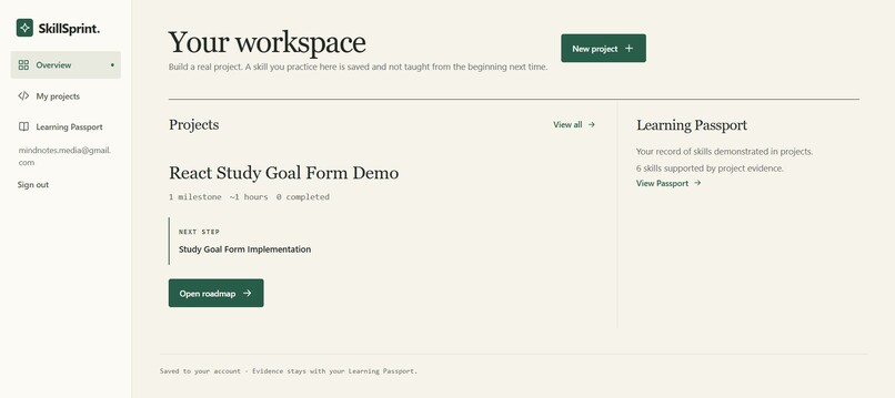 SkillSprint – screenshot 1