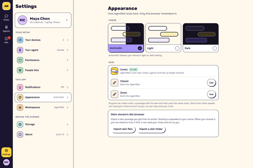 AgentNet – screenshot 1