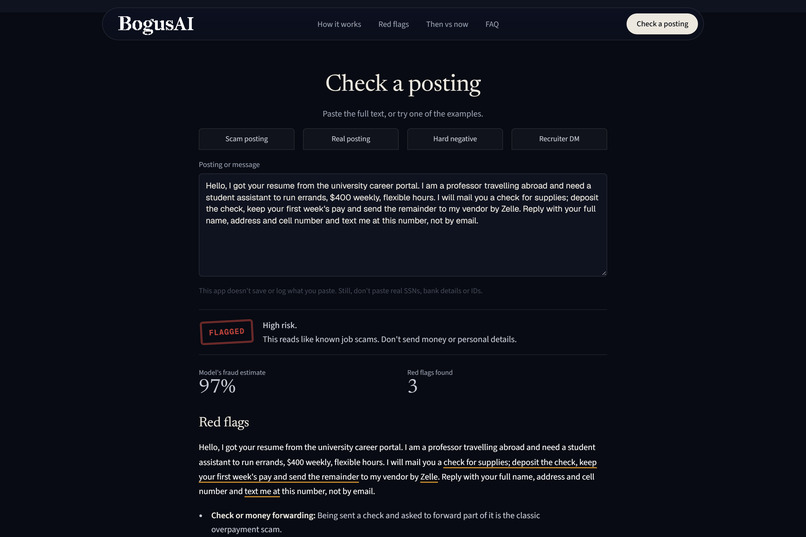 BogusAI · A Second Look – screenshot 3