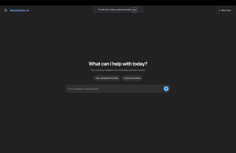 ReviewWise AI – screenshot 1