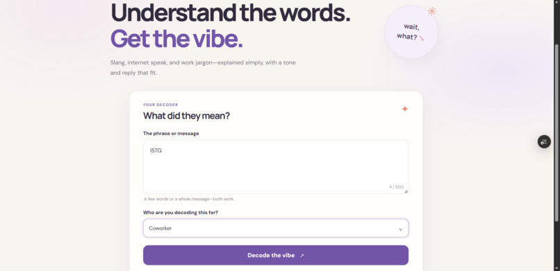 Decode-The-Vibe – screenshot 3