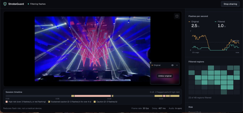 StrobeGuard – screenshot 1