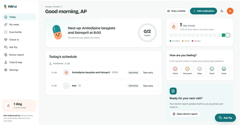PillPal – screenshot 2