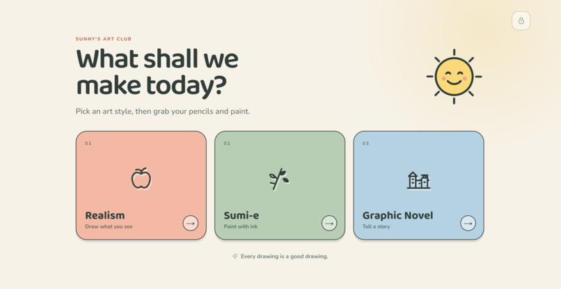 Sunny's Art Club  – screenshot 1