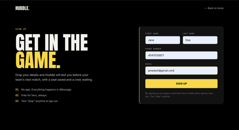 Huddle – screenshot 2