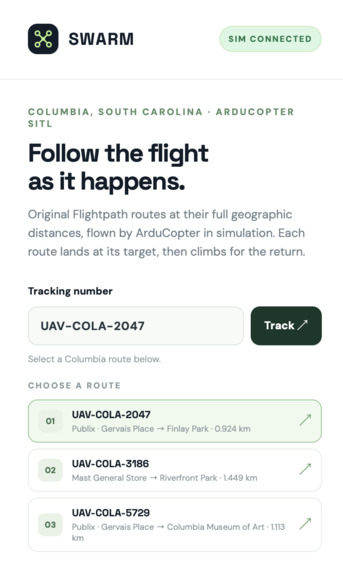 Swarm UAV Delivery Program – screenshot 4