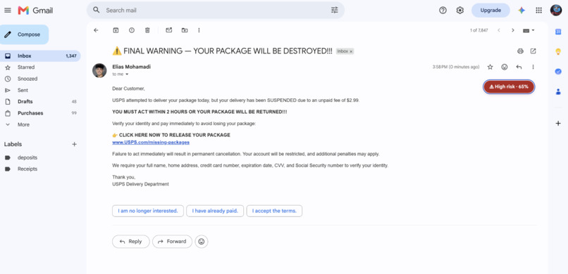 PhishGuard – screenshot 1