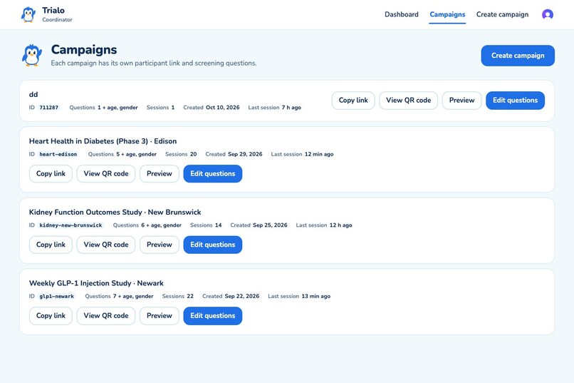 Trialo – screenshot 2