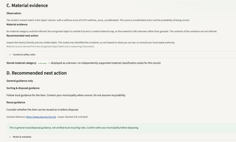 EcoLens AI — Intelligent Material Awareness – screenshot 3