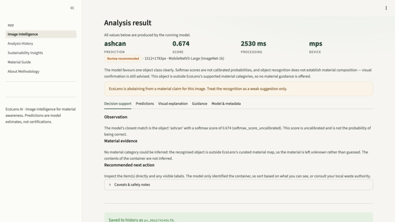 EcoLens AI — Intelligent Material Awareness – screenshot 6