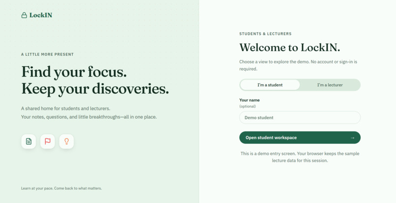 LockIN – screenshot 1