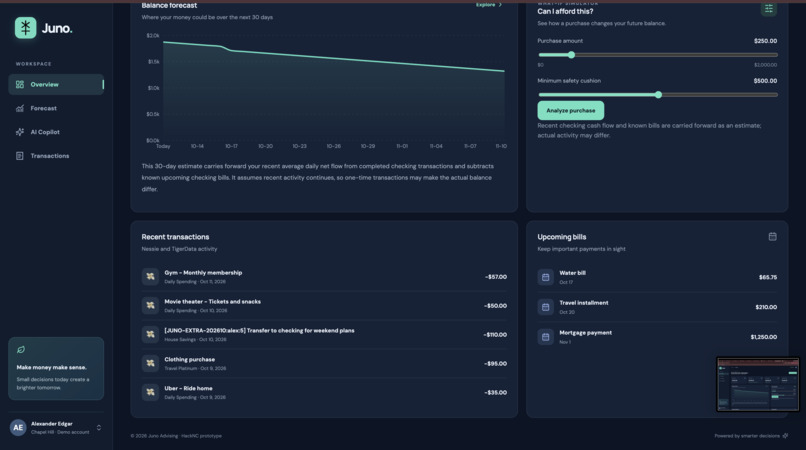 Juno Advising – screenshot 3