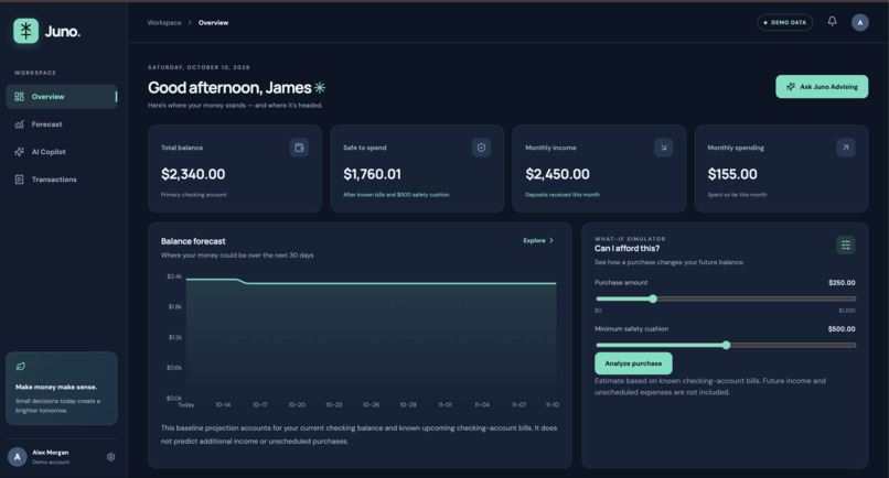 Juno Advising – screenshot 2