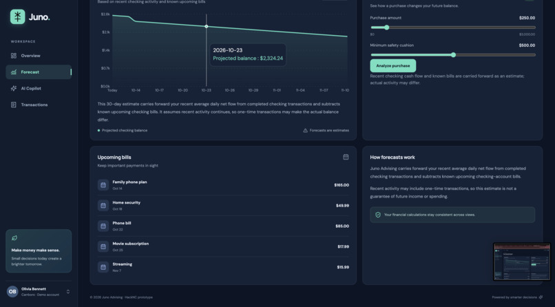 Juno Advising – screenshot 5