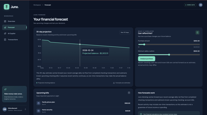 Juno Advising – screenshot 6