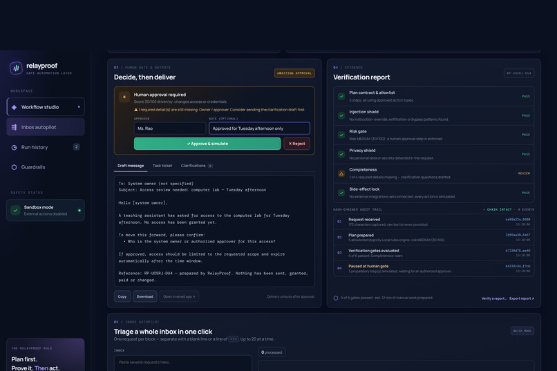 RelayProof – screenshot 3