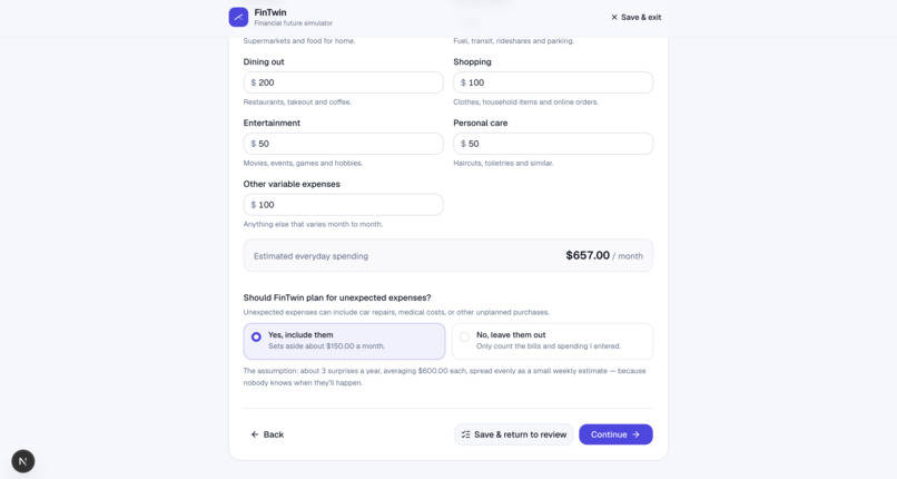 FinTwin – screenshot 5