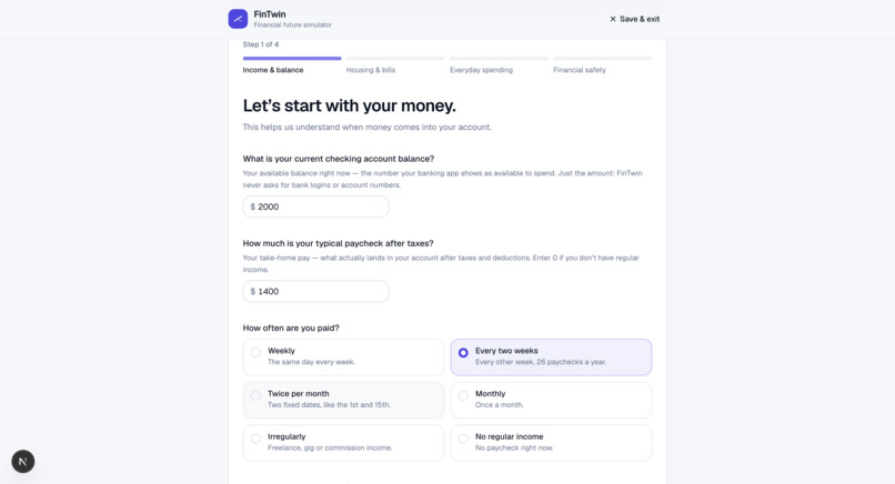 FinTwin – screenshot 6