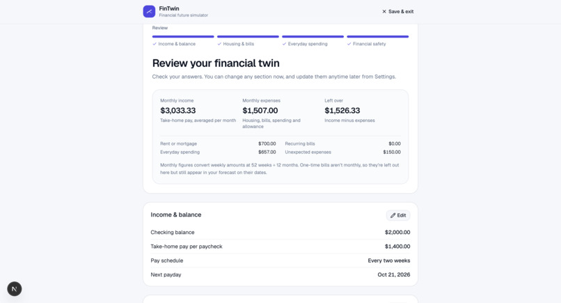 FinTwin – screenshot 11