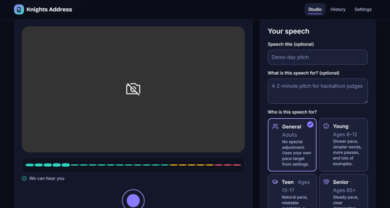 Knight's Address – screenshot 2