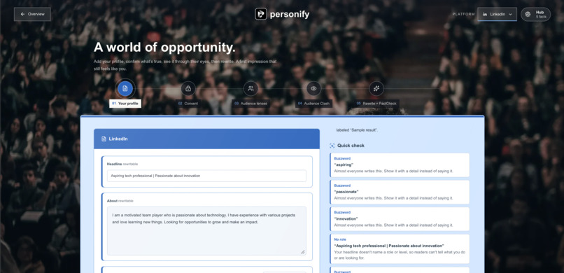Personify – screenshot 2