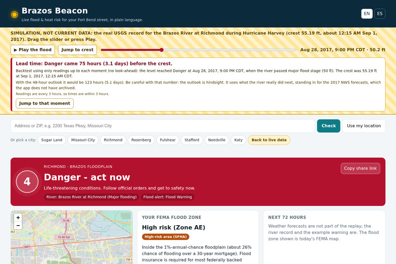 Brazos Beacon – screenshot 1