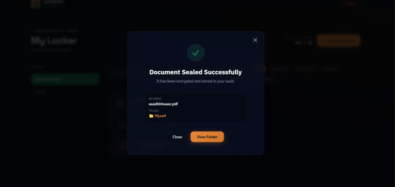 Secure digital document storage and retrieval system – screenshot 3