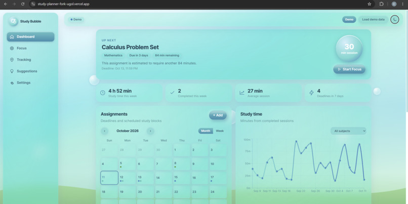 Study Bubble: Gemini and Machine-Learning Study Tool – screenshot 1