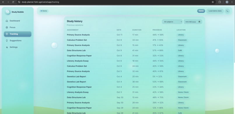 Study Bubble: Gemini and Machine-Learning Study Tool – screenshot 3