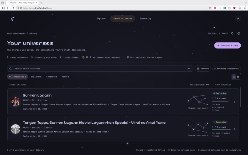 TrueFan – screenshot 2