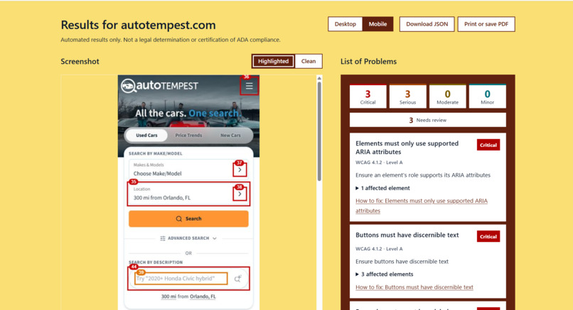Accessibility Audit – screenshot 5
