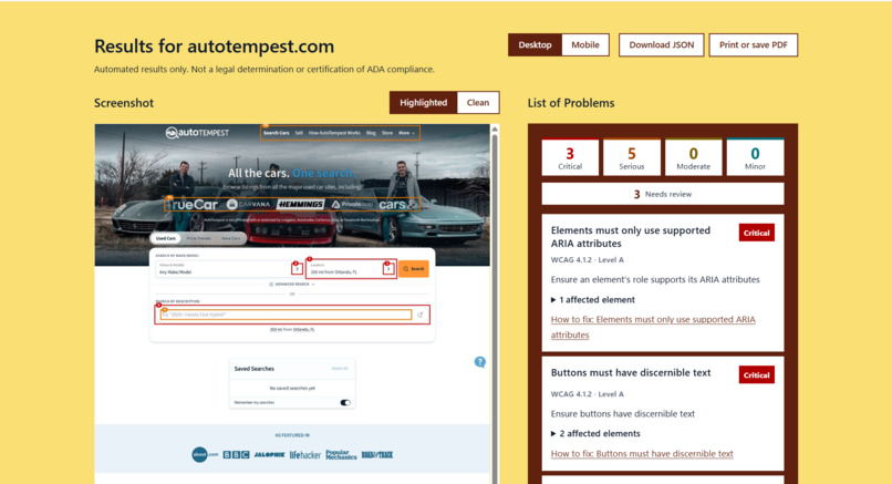 Accessibility Audit – screenshot 6